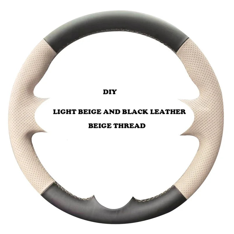 Custom Style Soft Suede Hand Stitched Non-slip Car Steering Wheel Cover for Nissan 200SX S15 Skyline GT-R R34 Car Accessory