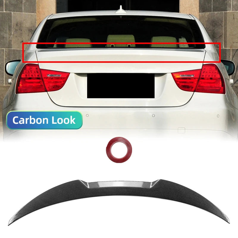 Gloss Car Rear Trunk Spoiler Wing Roof Spoiler Wing for Bmw 3 Series E90 2005-2012 Tail Tailgate Splitter Lip Tail