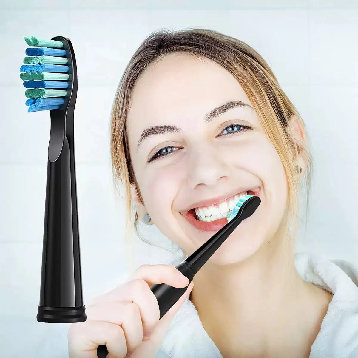 Replacement Toothbrush Head For Bravis Sonic Electric Toothbrush Soft DuPont Nozzles Bristles Accessories