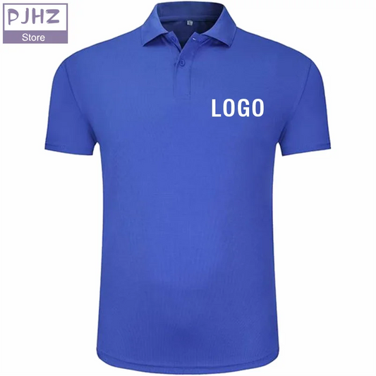 Multiple Sizes Business Work Polo shirts Solid Color Quick-drying Breathable Lapel Sports Polo Shirt Customized Print Logo