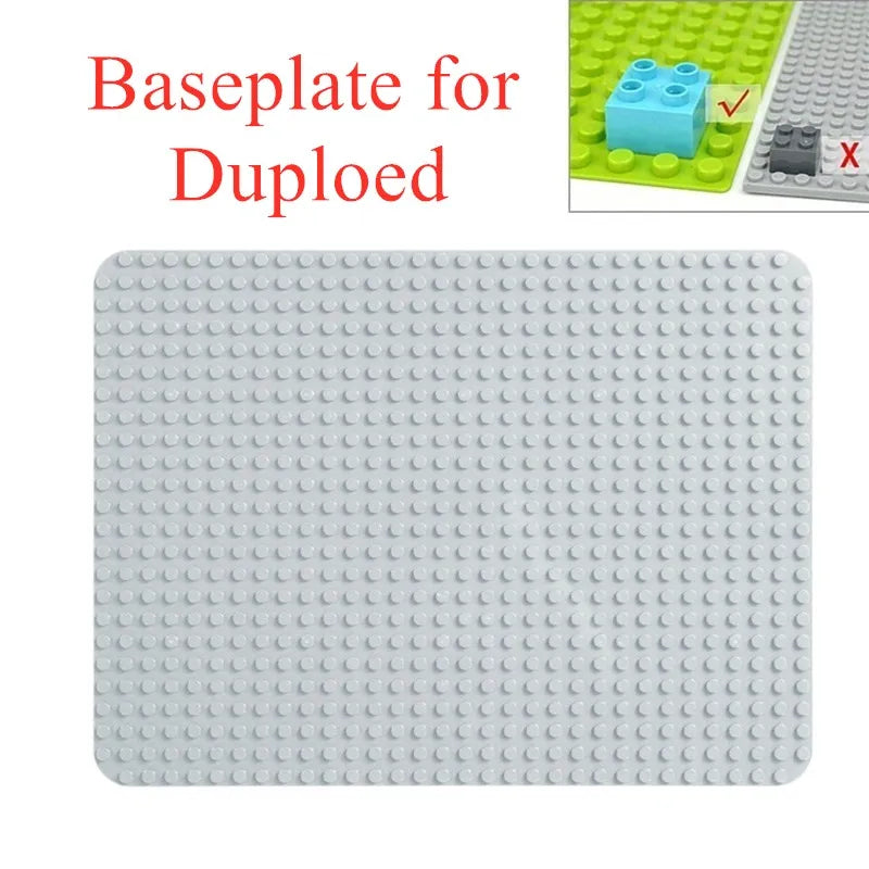 24*32 Dots Big Bricks Base Plate, Big Size Baseplate Building Blocks Floor Toys, DIY Wall Duploed Christmas Easter Gift Toy