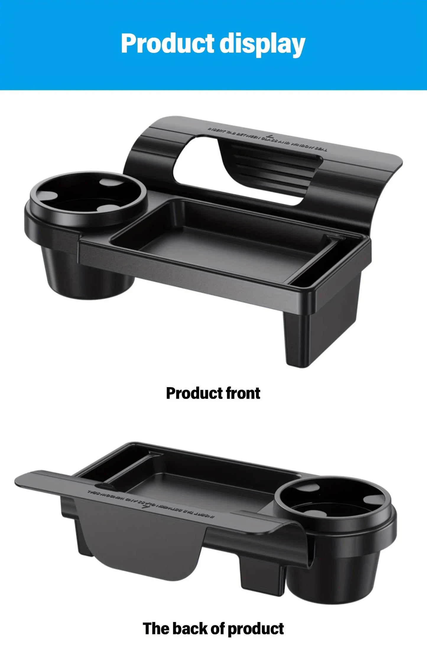 Car Organizer Box With Cup Holder Drink Holder Side Door Window Phone Slot Hanging Storage Rack For Vehicle Interior Accessories