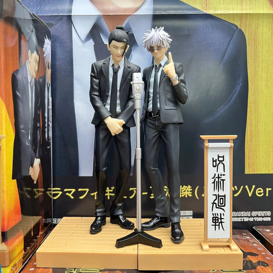 17cm Jujutsu Kaisen Anime Figure Suit Ver. Satoru Gojo Action Figure Geto Suguru Figurine PVC Adult Collection Model Toys Gifts