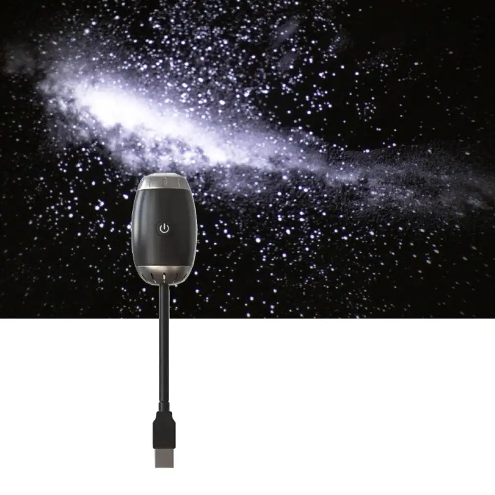 LED Starry Car Ambient Light USB Adjustable Focus Saturn Galaxy Large Range Projection Romantic Party Interior Decor Light