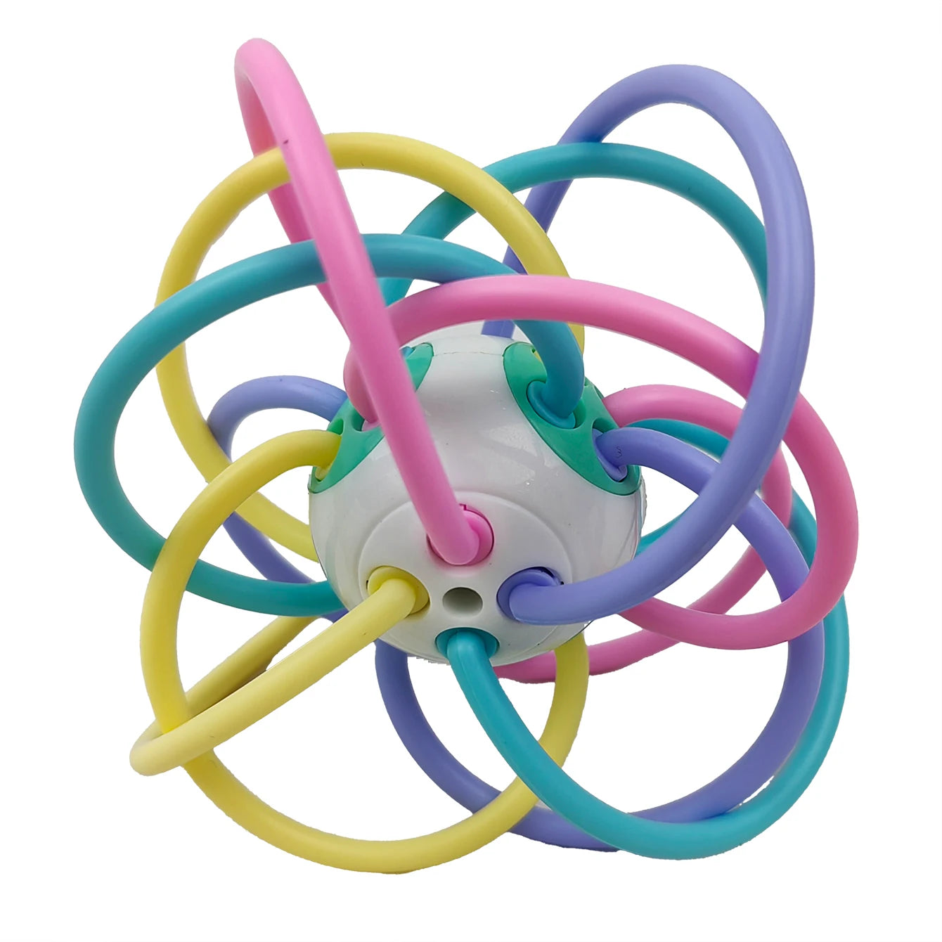 Manhattan square golfer grips teether grinding ball educational toy ball