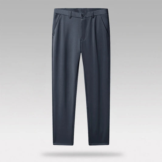 Luxury Highend Spring Elastic Business For Men's Pants Slim-fitting Non-ironing Anti-wrinkle Commuting Small Straight Suit Pants