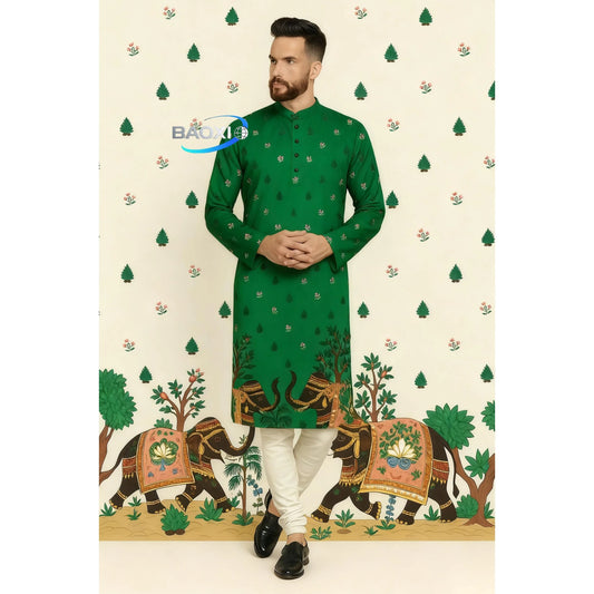 Stand Collar Muslim Men Clothes Folk Kaftan Musulman Kurta Indian Islamic Clothing Ropa Musulman Hombre Camisa Arabe Hombre
