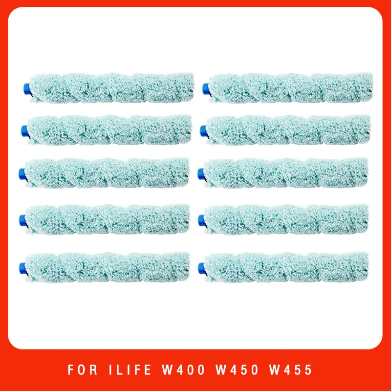 Soft Main Roller Brush for ILIFE Shinebot W400 W450 W455 Floor Washing Robot for Medion MD 18379/18999 Replacement Pats