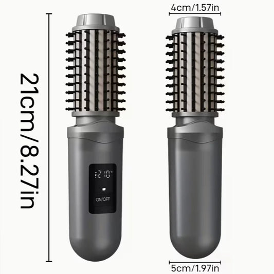 40mm Cordless Hair Styler | 360° Heating Volumizing Brush | Type-C Portable Styling Tool