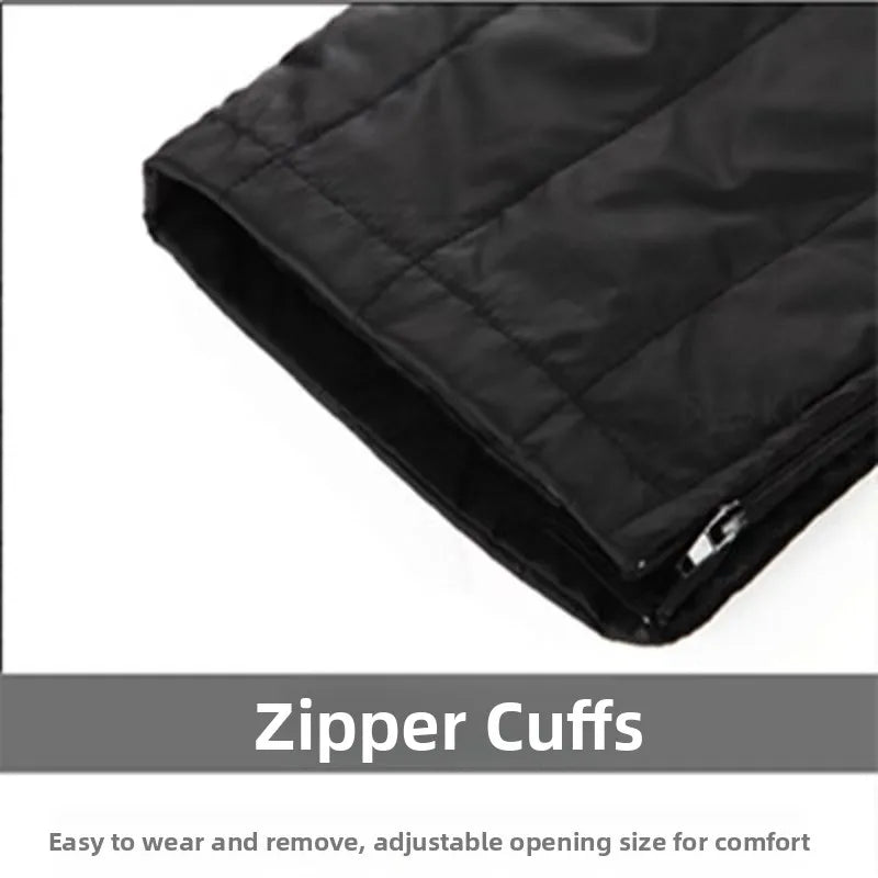 Thiened High Waist down Pants Men's Winter Outerwear Indoor Wear Large Size Warm Cotton Trousers for Middle-Aged And ly