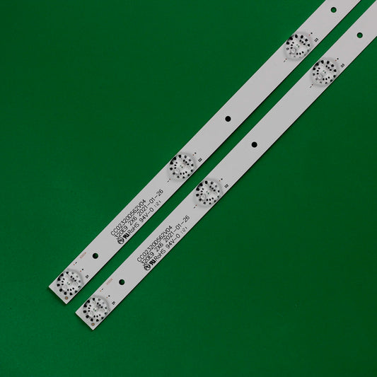 For 32" TV 32LED02T2M 32LED01T2M 32LED03T2M 32LED06T2W LE-8822A ULM-32TC114 HV32MXC200X-B SM315TWD602 D0206 LED Backlight Strip