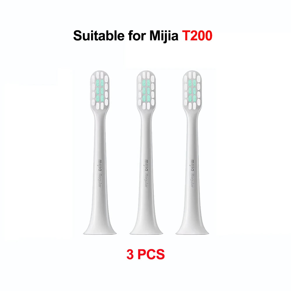 Original Brush Heads for XIAOMI Mijia Toothbrush T200 T200C, Replacement Sonic Brush Heads 3/6 PCS
