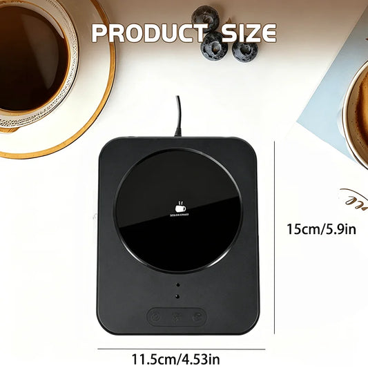 Desktop Coffee Cup Warmer, Three-Level Constant Temperature Heating Coaster, Coffee Cup Warmer, USB Rechargeable Model, Keeps Milk Tea and Coffee Warm, Suitable for Heating Coffee, Tea, Milk, and Various Beverages, a Gift for