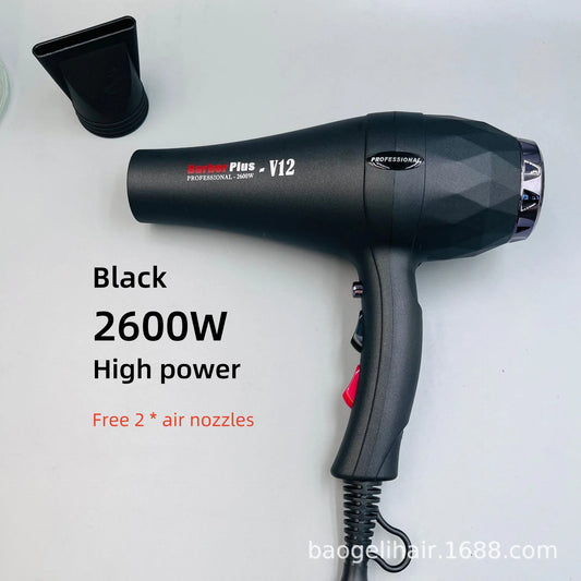 High Speed Hair Salon Hair Dryer 2600w, High-Power And Super Strong Wind Power, 15 Second Quick Drying Hair Stylist Special Mode