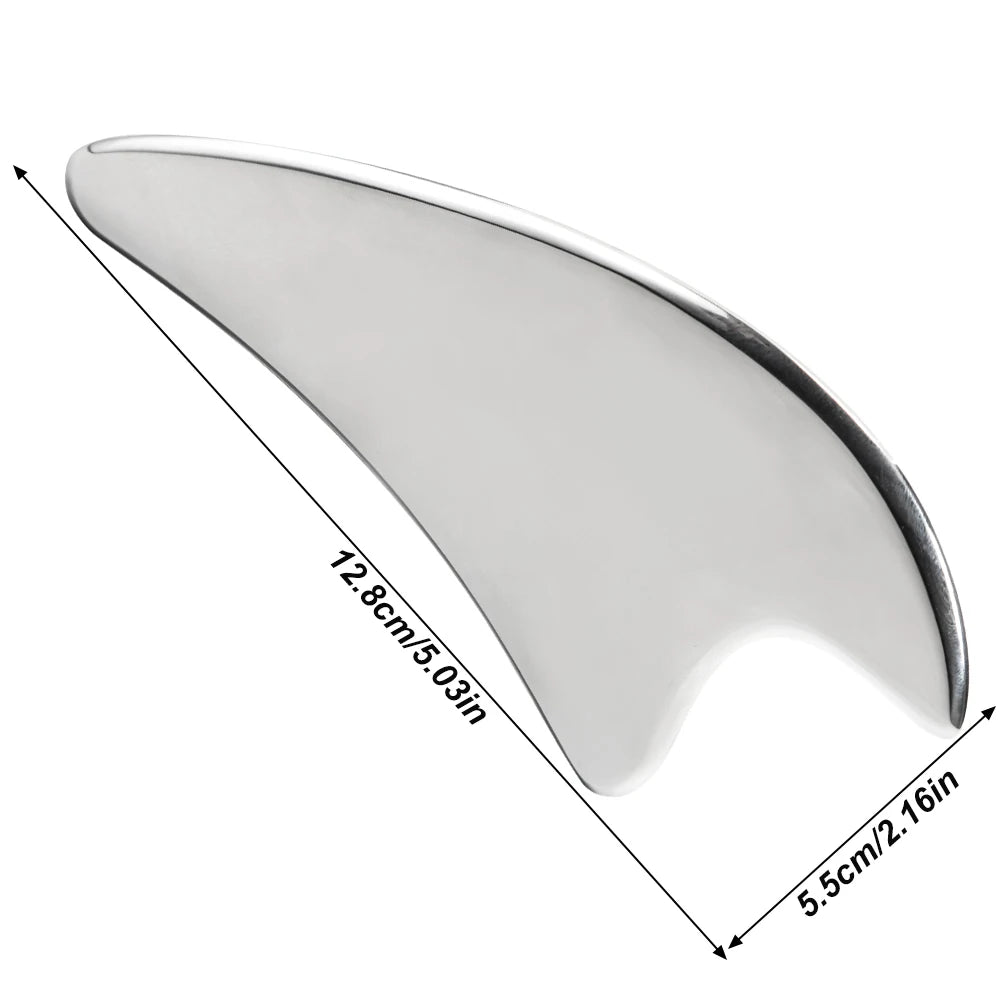 1PC Stainless Steel Muscle Scraper Massage Tool Gua Sha iastm for Deep Tissue Scraping for Myofascial Release,Muscle Pain Relief