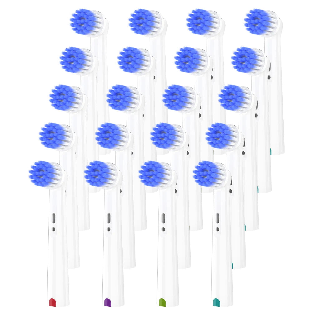 4/12/20 Count Extra Soft Replacement Brush Heads Compatible with Oral B Electric Toothbrush, Toothbrush Head for 1000/500/100