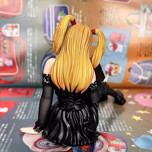 12CM Anime Death Notes Misa Figure Toy Car Deathnote L Killer Misa Amane Figure Doll Collection Model Toy Gift Ornament New