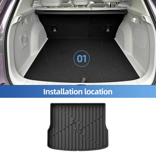 for Leapmotor B10 2025 2026 Car Floor Mats Cargo Liner Trunk Pad TPE 3D Foot Mat Left Hand Drive Waterproof All Weather BLACK