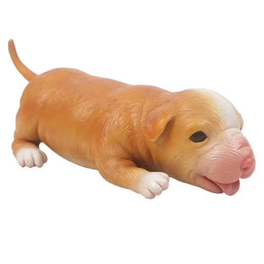 IVITA 18CM Full Silicone Reborn Dog Doll Unpainted with Realistic Eyes Collectible Art Toy for Children Christmas Gift