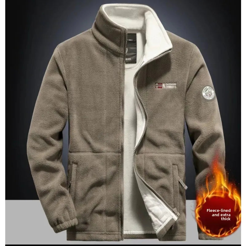 New Men's Autumn Winter Outdoor Casual Fleece Warm Patagonia Jacket Comfortable Fashionable Windproof Breathable and Trendy Top