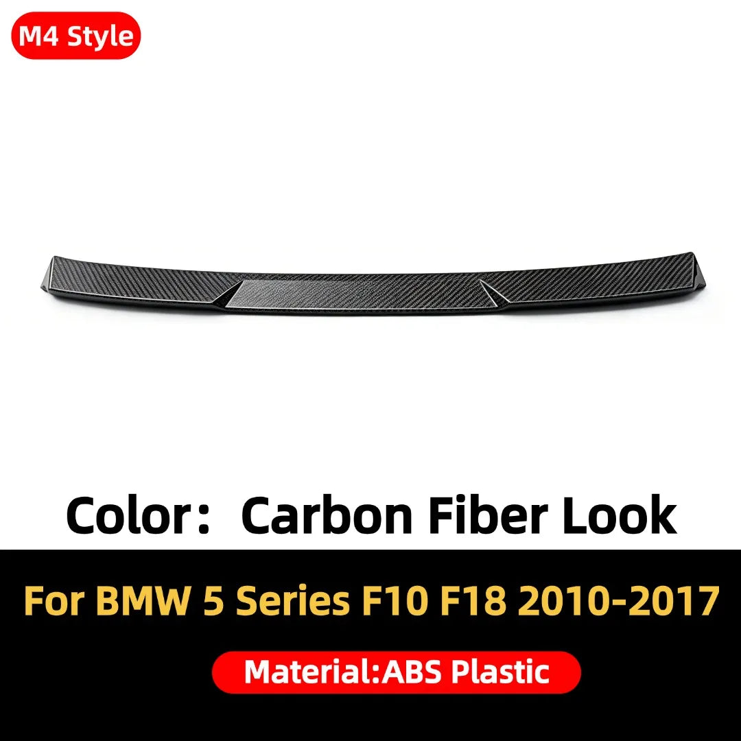 Rear Racing Roof Spoiler Wing Car Accessories Glossy Black Trunk Lip M5 M4 MP Style For BMW 5 Series F10 F18 2010-2017 520i 528i
