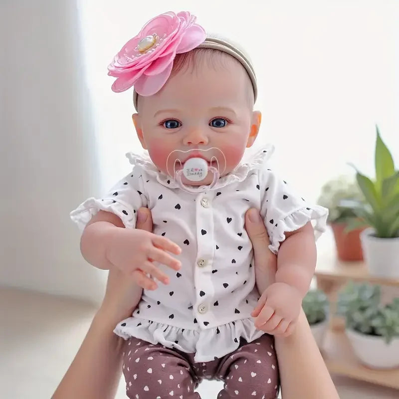 Full Body Vinyl Reborn Baby Dolls - 18 Inch Weighted Realistic-Newborn Baby Doll Real Life Baby Dolls with Complete Accessories & Gift Box
