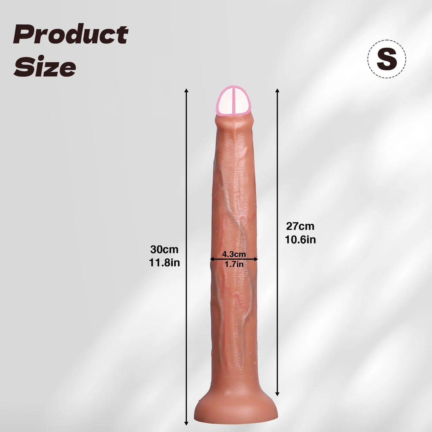 ealistic Long dildo Black Anal Plug with Suction Cup Long Penis Butt Plug Sex Toy for men Women Phallus Anal Dilator Stimulatio