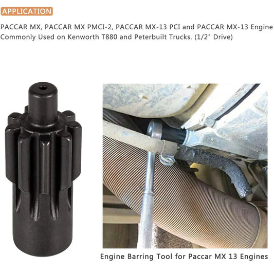 Engine Barring/Turning Tool for Paccar MX13 Engines Kenworth T880 Truck and Peterbilt Replaces 1453158PE 1453158
