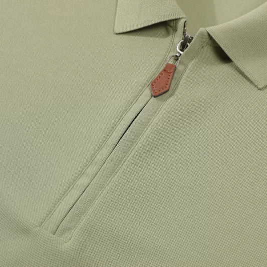 Luxury Embroidered Polo Shirt Short Sleeve Brand Men's Half Zipper Top Summer Comfortable Breathable Casual Solid Color T-shirt