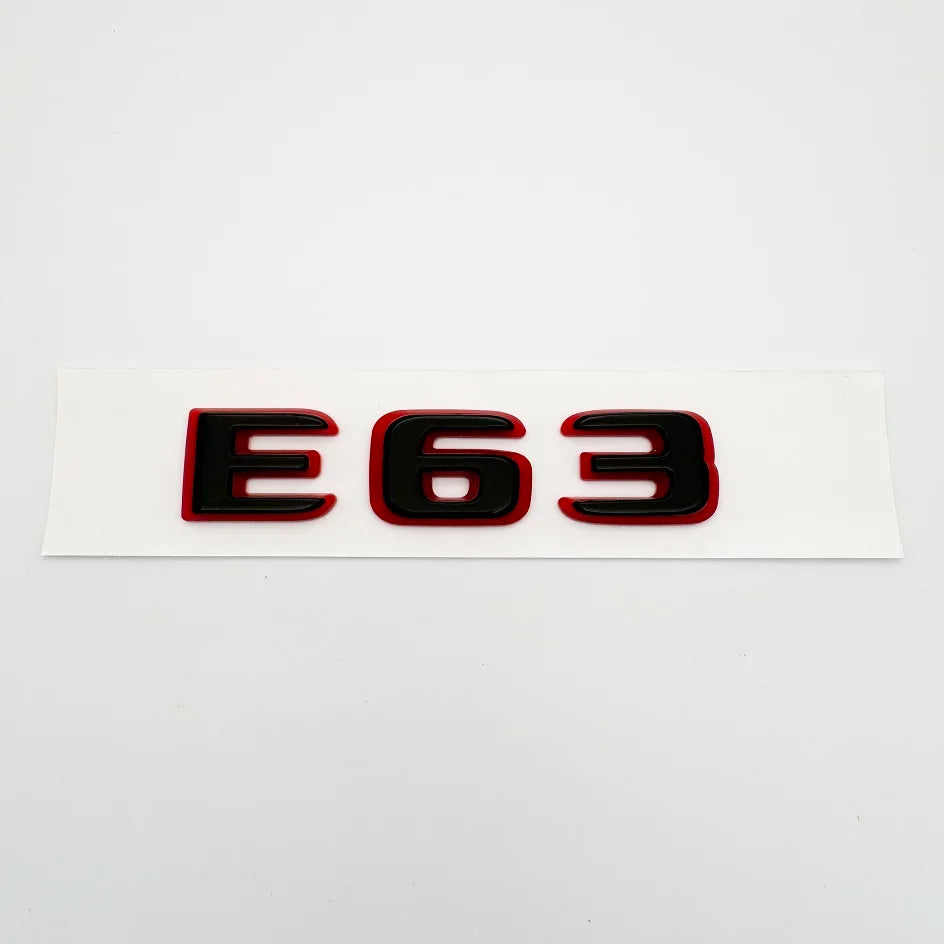 2024 New style Two tone Letters Numbers Emblem E43 E53 E63s for Car Fender Trunk Rear W212 W213 W214 Sticker