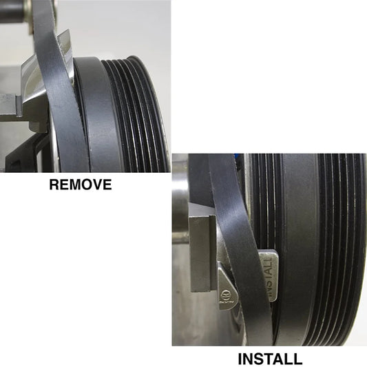 Truck Auto Cart Vehicles Stretch Belt Installer & Remover 2 IN 1Design Repair Tool Metal Material Black/Silver Color for Choose