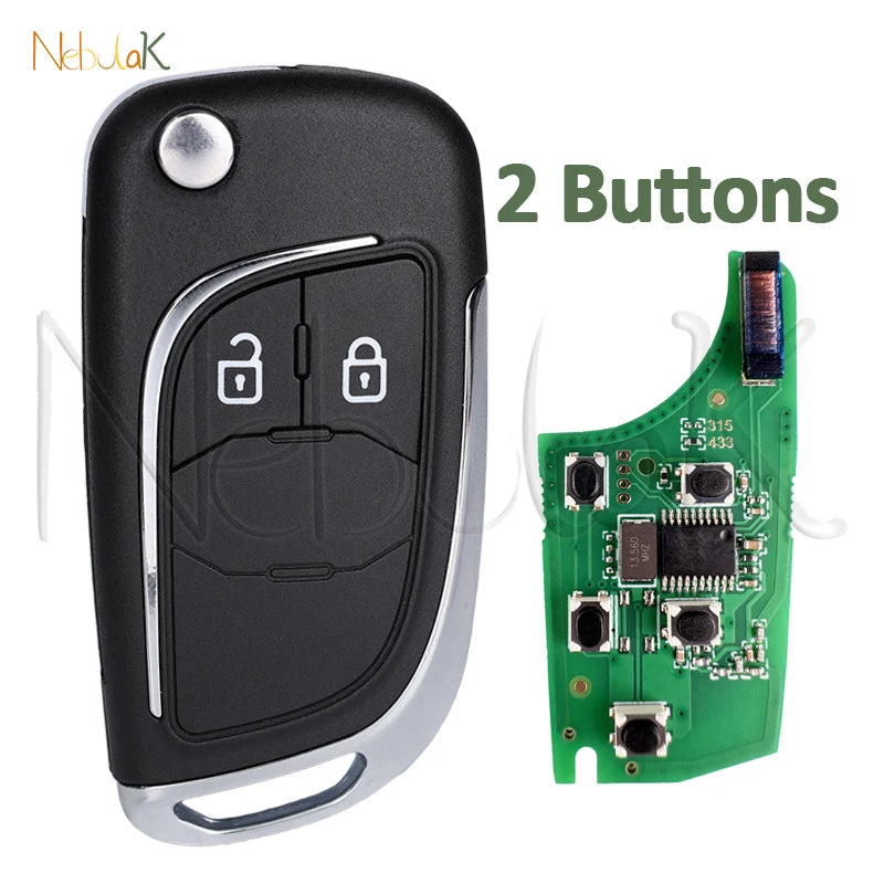 NOT Smart Modified Folding Key For Chevrolet Camaro Impala Malibu Sonic Volt Spark Equinox Cruze Epica Lova ID46 Chip 315/433Mhz