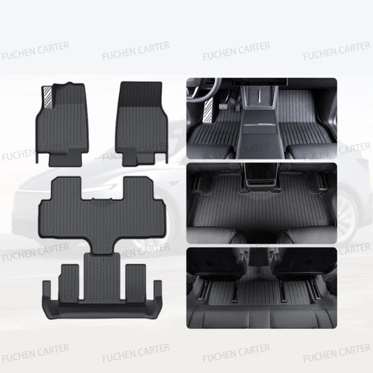 For Tesla NEW Model YL Launch 2026+ Car Floor Mats Car Four Seasons Waterproof Non-slip Floor Mat TPE Special Car Accessories
