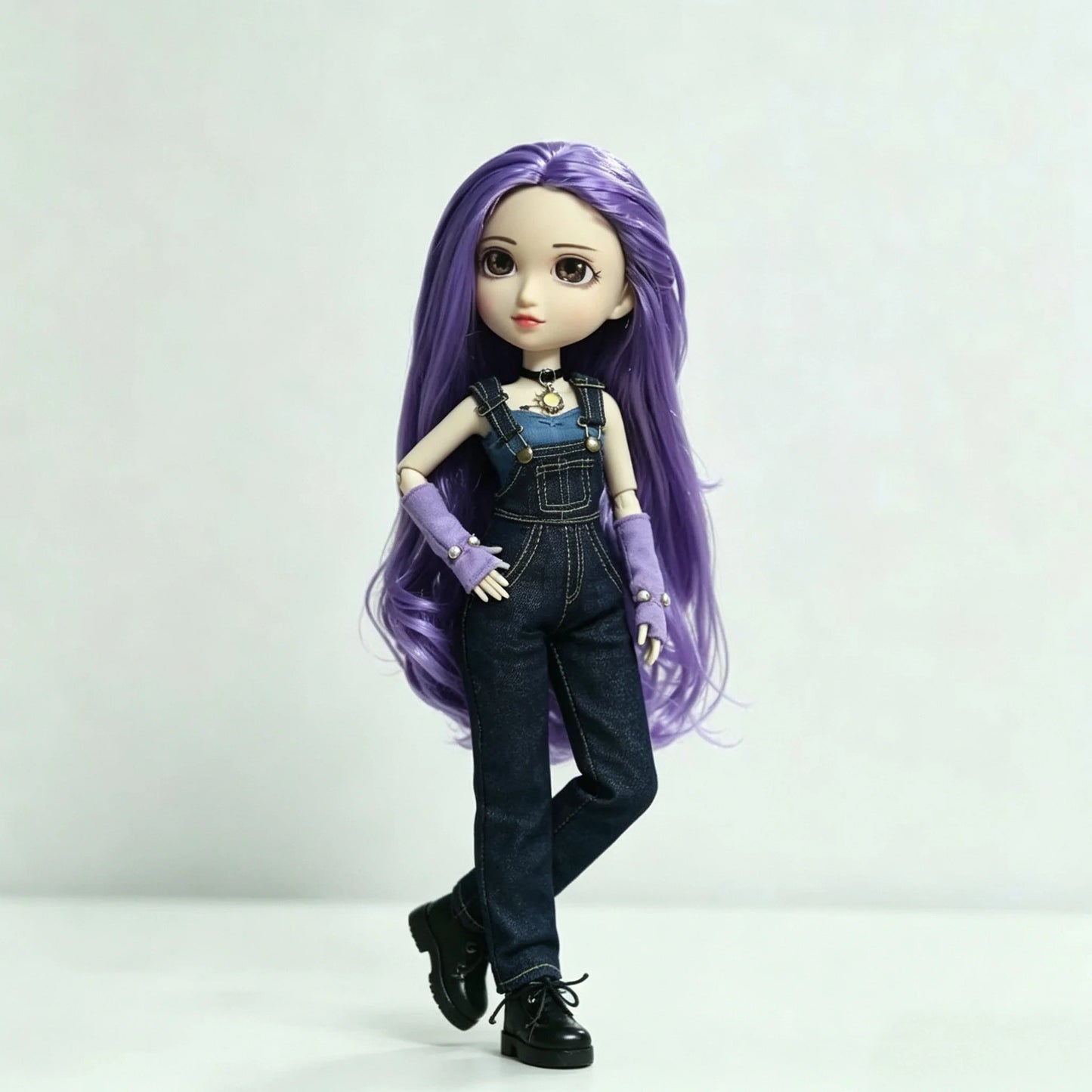 Fashion Doll Original 5-inch BJD Doll: Beiji Dihua'er Cute Art Figure with Articulated Joints and Doll Clothes