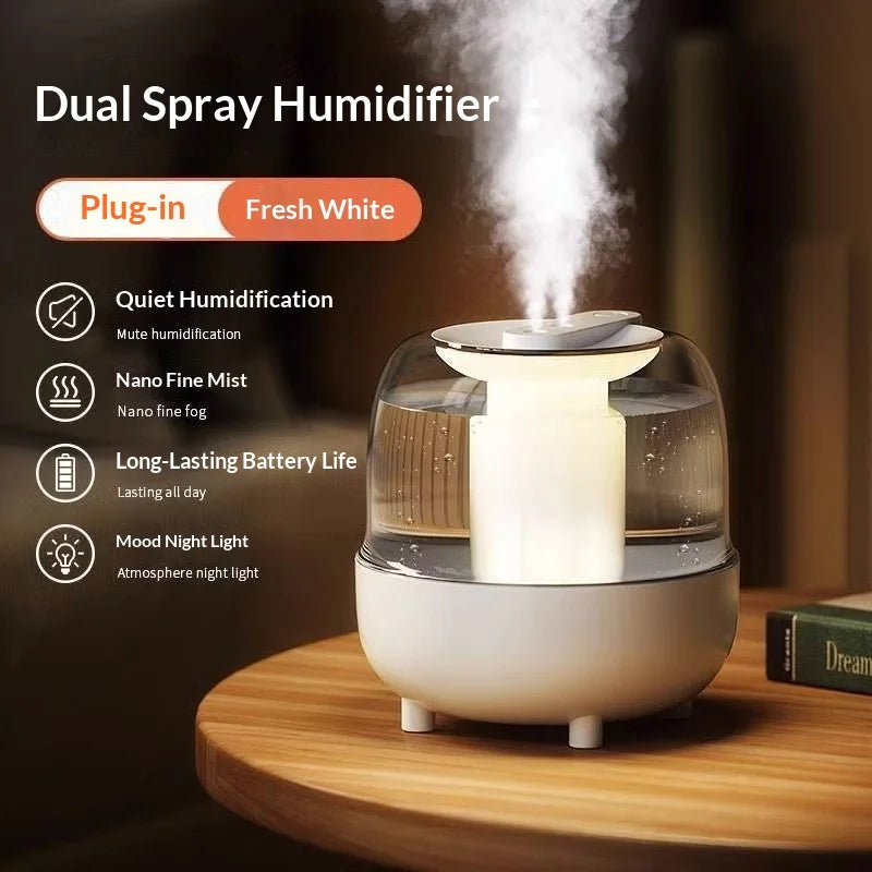 4L Top Fill Humidifier Ultra Quiet with UV Light Air Purifier Auto Shut Off for Bedroom Sleep Aromatherapy Auto Shut-Off Home