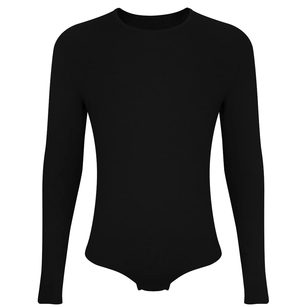 Mens Long Sleeve Bodysuit Full Body Shaper Romper Pajamas Waist Trainer Slimming Shapewear Tummy Control Underwear Undershirts