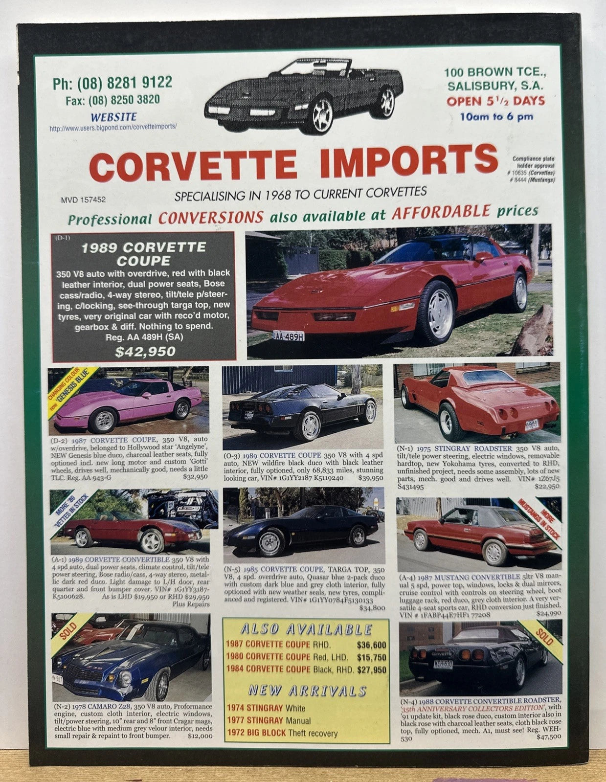 Just World Cars April 2000 Issue 50 Magazine In Good Condition
