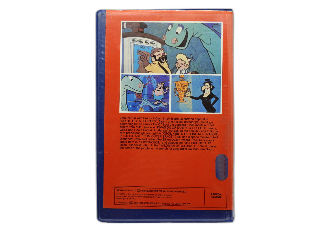 Beany and Cecil Volume 1 Vhs Tape Rca Columbia Pictures