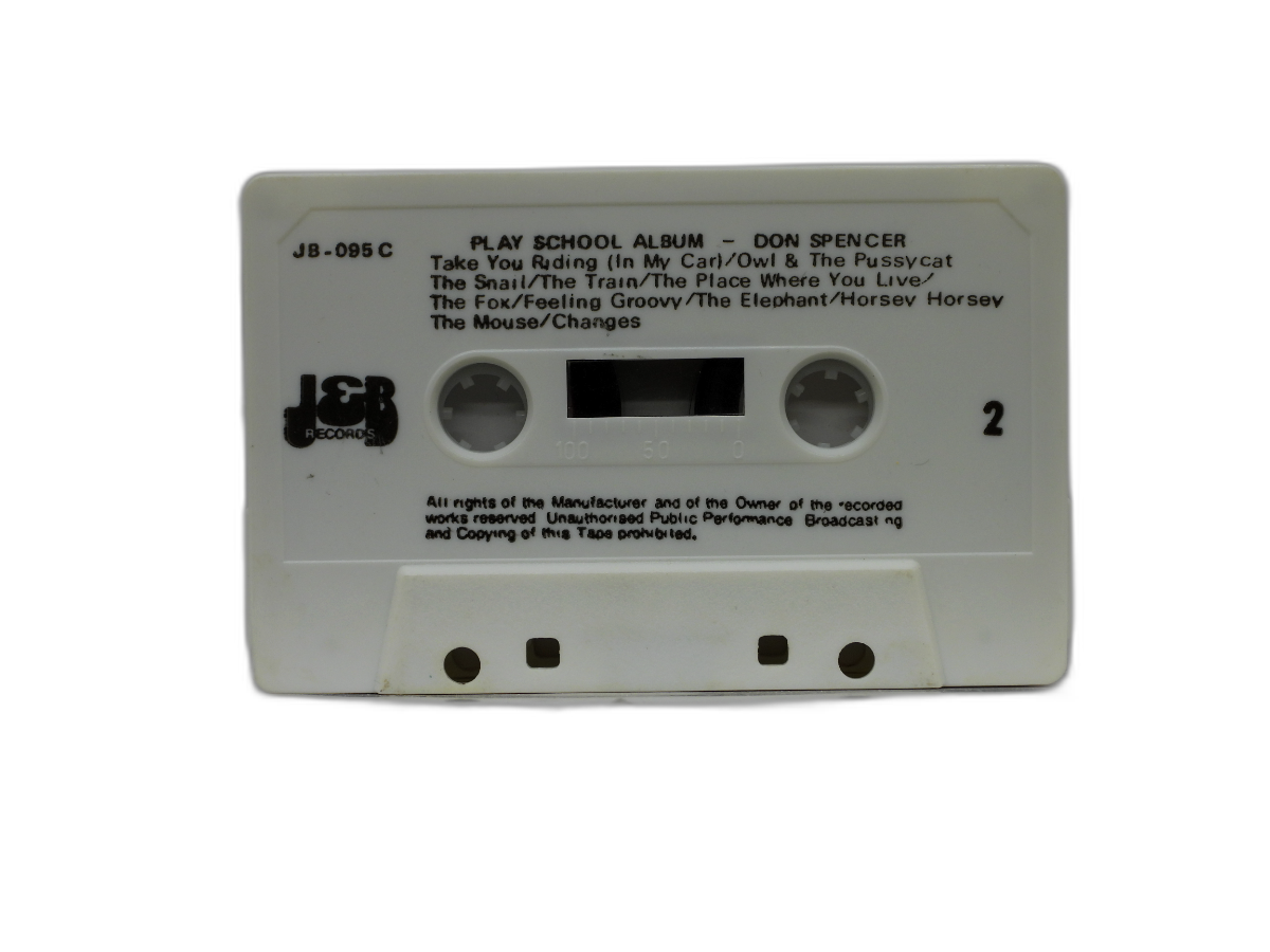 Don Spencer Play School Children's Music Cassette Tape J&b Records