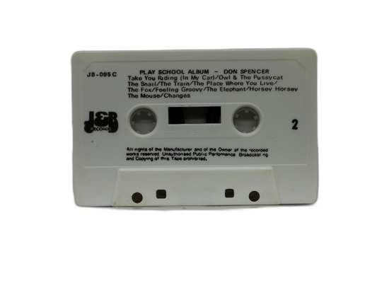Don Spencer Play School Children's Music Cassette Tape J&b Records