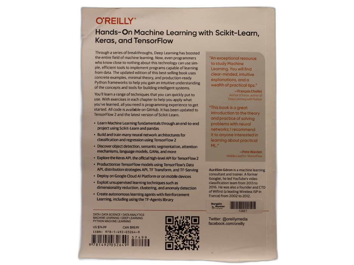 Hands on Machine Learning With Scikit Learn Keras and Tensorflow 2nd Edition O'r