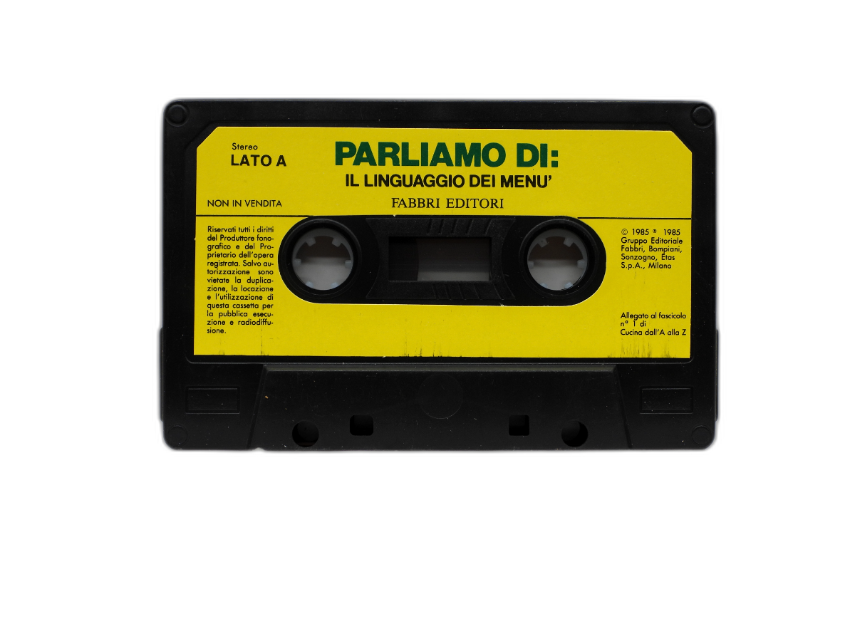 Parliamo Di Il Linguaggio Dei Menu' Italian Audio Cassette Fabbri Editori