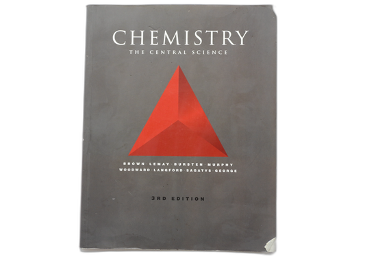 Chemistry the Central Science 3rd Edition Textbook Pearson