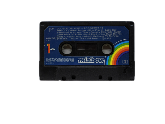 Rod Stewart Double Deluxe Cassette Tape Rainbow