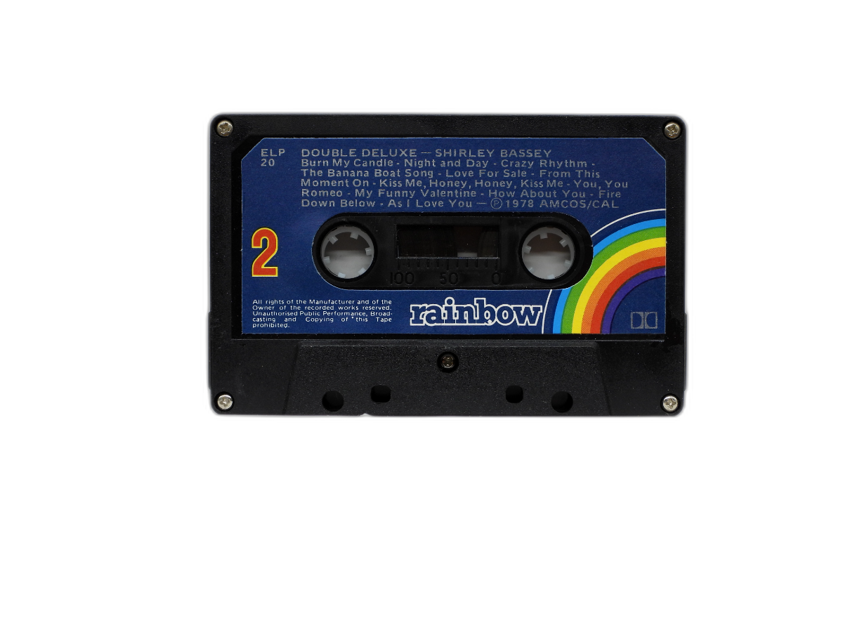 Shirley Bassey Double Deluxe Music Cassette Rainbow