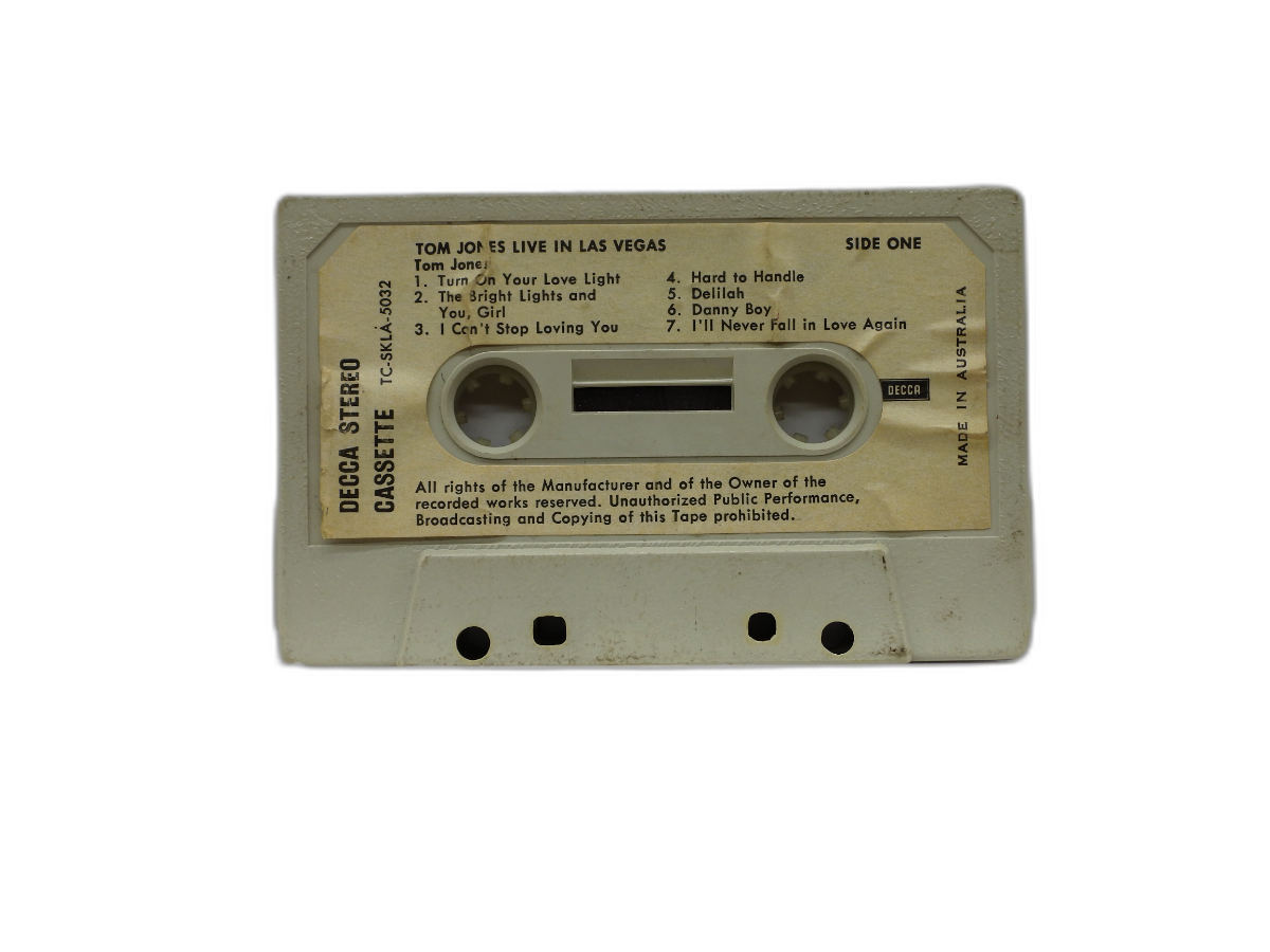 Tom Jones Live in Las Vegas Cassette Tape Decca