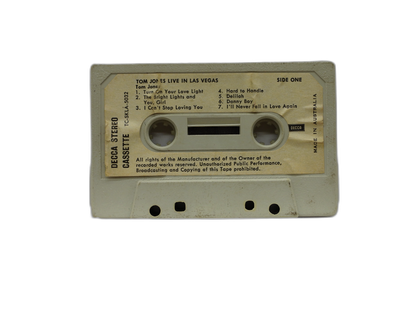Tom Jones Live in Las Vegas Cassette Tape Decca