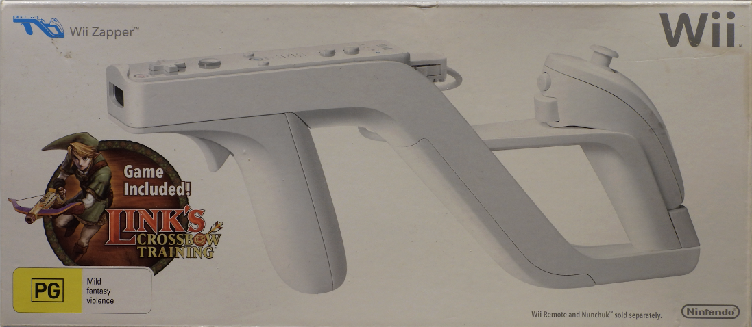 Nintendo Wii Zapper With Link's Crossbow Training Game