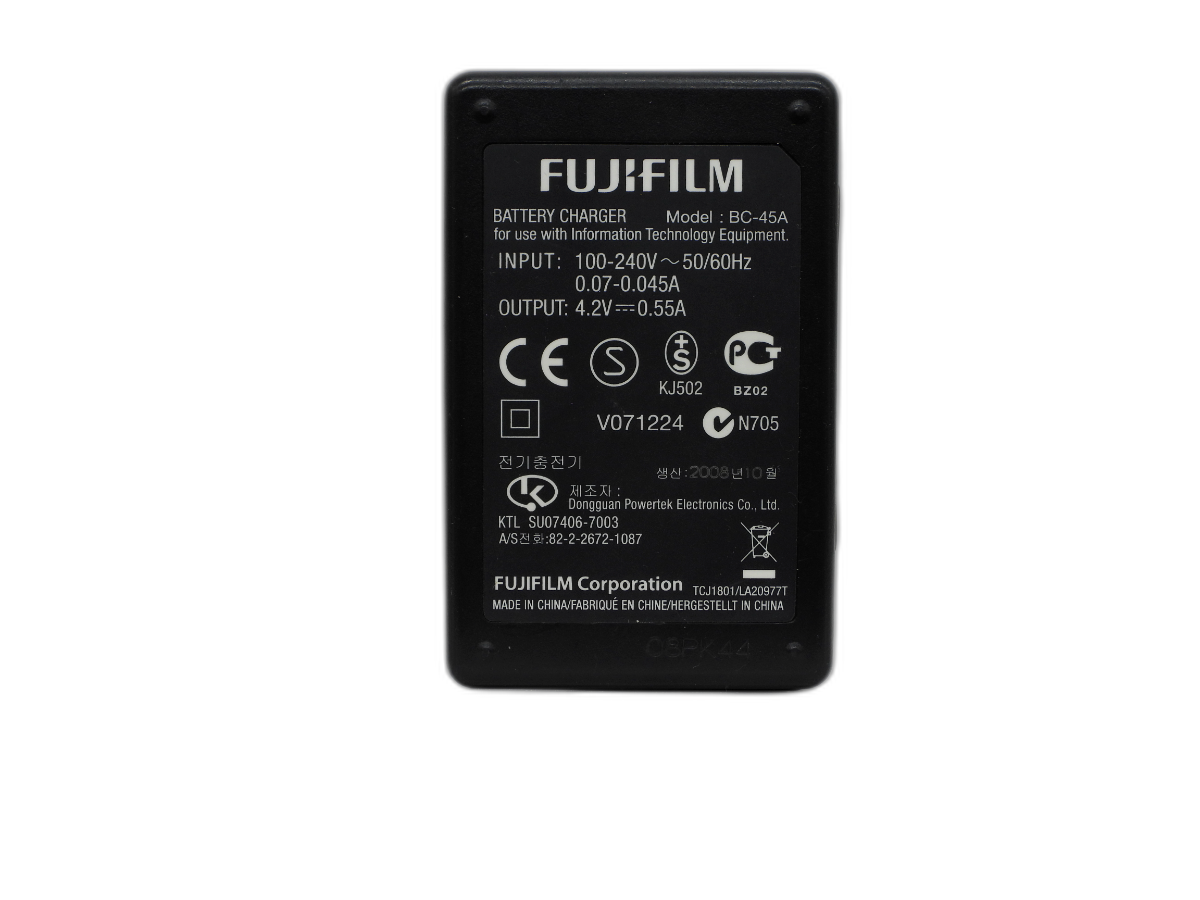 Fujifilm Bc 45a Lithium Ion Battery Charger