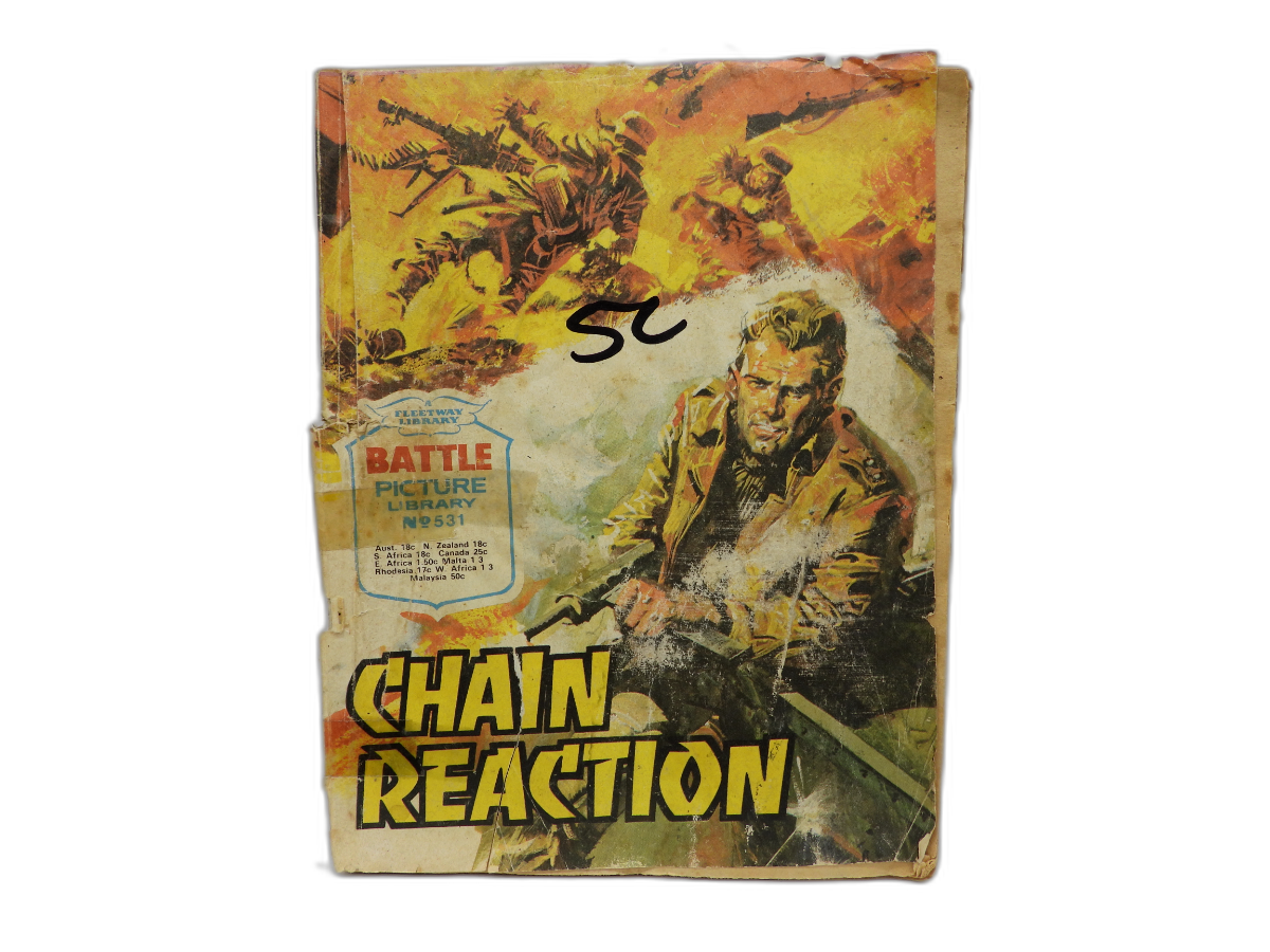 Chain Reaction Battle Picture Library Comic No 531 Fleetway Library